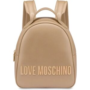 Love Moschino Dames Rugzak - Goudkleurig - Rits sluiting Love Moschino Dames Rugzak - Goudkleurig - Rits sluiting