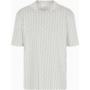 Armani Exchange XS Logo Mønster T-Shirt - T-Shirt Armani Exchange XS Logo Mønster T-Shirt - T-Shirt