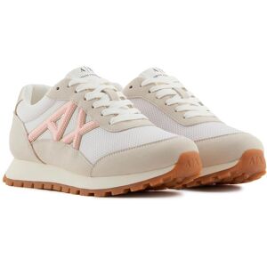 Armani Exchange Beige Logo Trainers - Shoes Armani Exchange Beige Logo Trainers - Shoes