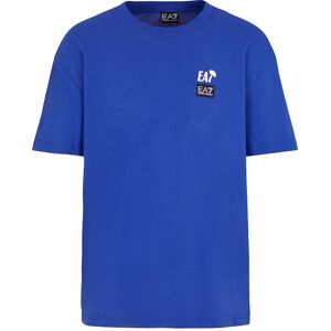 EA7 Model 7M000118 AF13244 Niebieska bawełniana jersey koszulka z okrągłym dekoltem - Casual Sport Wielość sportów EA7 Model 7M000118 AF13244 Niebieska bawełniana jersey koszulka z okrągłym dekoltem - Casual Sport Wielość sportów