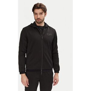 Czarna rozciągliwa bluza z kapturem EA7 - Casual Czarna rozciągliwa bluza z kapturem EA7 - Casual