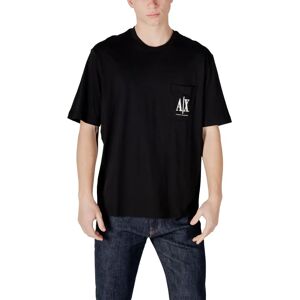 Armani Exchange Schwarzes Baumwoll-T-Shirt - T-Shirt Armani Exchange Schwarzes Baumwoll-T-Shirt - T-Shirt