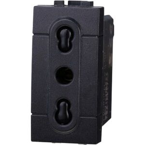 ETTROIT Bticino Stopcontact - 10/16A Zwart ETTROIT Bticino Stopcontact - 10/16A Zwart