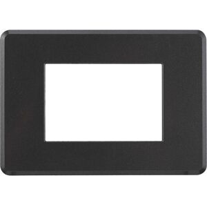 ETTROIT AN87307 Placca Slim Acciaio Scuro 3P - Placca Switch ETTROIT AN87307 Placca Slim Acciaio Scuro 3P - Placca Switch