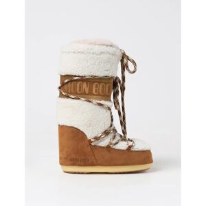 Moon Boot Leder Shearling Schneestiefel - Schnee Moon Boot Leder Shearling Schneestiefel - Schnee