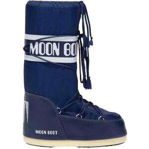 Moon Boot 80D1400440 Bottes Neige Nylon Bleues Imperméables Décontractées - Publicité Moon Boot 80D1400440 Bottes Neige Nylon Bleues Imperméables Décontractées - Publicité