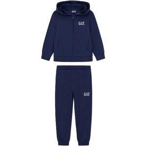 EA7 Jungen Trainingsanzug - Marine - Lässig Sport Baumwolle Multisport Langarm EA7 Jungen Trainingsanzug - Marine - Lässig Sport Baumwolle Multisport Langarm