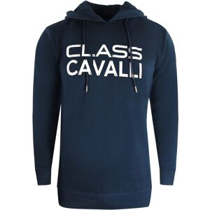Roberto Cavalli Cavalli Class Navy Blue Hoodie - XL Roberto Cavalli Cavalli Class Navy Blue Hoodie - XL