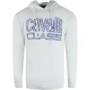 Roberto Cavalli Cavalli Class Weiß Kapuzenpullover - Regular Fit Roberto Cavalli Cavalli Class Weiß Kapuzenpullover - Regular Fit