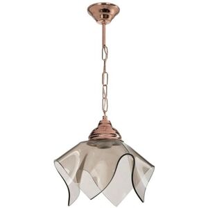 IPERBRIKO - Lámpara colgante de cobre y cristal ahumado - Lámpara colgante IPERBRIKO - Lámpara colgante de cobre y cristal ahumado - Lámpara colgante