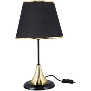IPERBRIKO Lámpara de mesa de metal con pantalla de tela - Lámpara de mesa IPERBRIKO Lámpara de mesa de metal con pantalla de tela - Lámpara de mesa