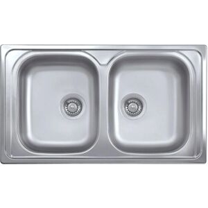 Webmarketpoint - Fregadero 86x50 2 Senos - Cocina Webmarketpoint - Fregadero 86x50 2 Senos - Cocina