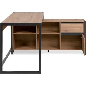 Webmarketpoint - Denver37A - Anthracite - Oak - Office desk Webmarketpoint - Denver37A - Anthracite - Oak - Office desk
