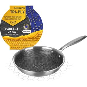 Kasanova Poêle 22 cm - Tri-ply Résistante Antiadhésive - Publicité Kasanova Poêle 22 cm - Tri-ply Résistante Antiadhésive - Publicité