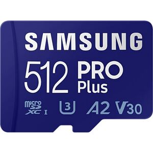 Samsung Pro Plus 512GB MicroSDXC-kort - UHS-I Klasse 10 Samsung Pro Plus 512GB MicroSDXC-kort - UHS-I Klasse 10