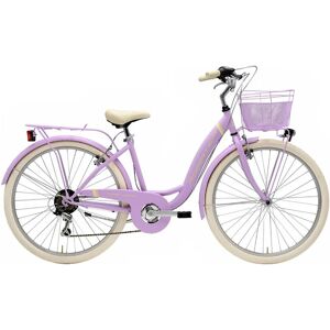 Vélo urbain Adriatica Panda 26 pouces violet avec panier - Publicité Vélo urbain Adriatica Panda 26 pouces violet avec panier - Publicité