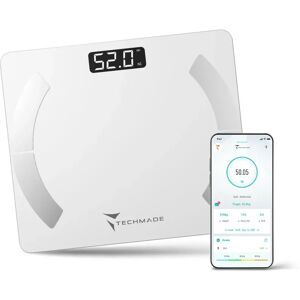 Techmade TM-SCALE-WH Balance Personnelle - Blanc Électronique - Publicité Techmade TM-SCALE-WH Balance Personnelle - Blanc Électronique - Publicité