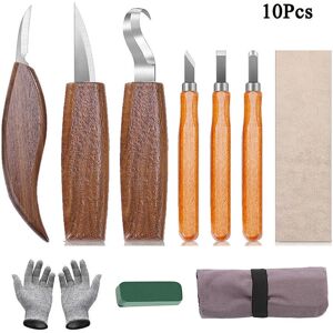 AIPERQ - 10-in-1 Wood Set - Walnut - Bag - Carving Kit AIPERQ - 10-in-1 Wood Set - Walnut - Bag - Carving Kit