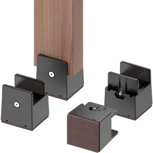 AIPERQ - 4-piece 10 cm adjustable furniture leg risers 22-42 mm brown - Furniture leg risers AIPERQ - 4-piece 10 cm adjustable furniture leg risers 22-42 mm brown - Furniture leg risers