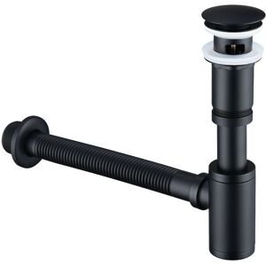 Aiperq - 1/4 x 30 mm universal drain siphon - Finish: Black Matte - Material: Stainless steel/brass - Drain type: Pop-up - Siphon Aiperq - 1/4 x 30 mm universal drain siphon - Finish: Black Matte - Material: Stainless steel/brass - Drain type: Pop-up - Siphon