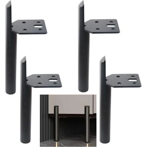 AIPERQ - 15 cm metal table legs - Black - Table legs AIPERQ - 15 cm metal table legs - Black - Table legs