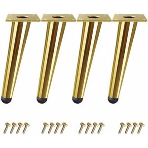 YMYNY - Conical 20 cm - Oro - Hierro - Pies para muebles YMYNY - Conical 20 cm - Oro - Hierro - Pies para muebles