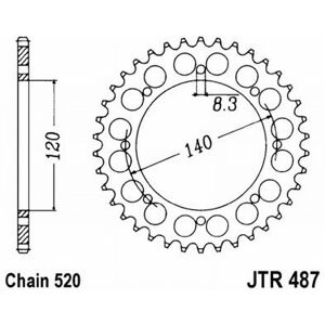 Jt Crown Z46 520 Black Chain - Chain Jt Crown Z46 520 Black Chain - Chain
