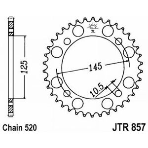 Jt Black Z43 520 Sprocket - 43 Teeth, Inner Diameter 125mm - Yamaha Compatible Jt Black Z43 520 Sprocket - 43 Teeth, Inner Diameter 125mm - Yamaha Compatible