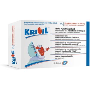 Life Science Srls Krioil 30 Capsule - Integratore Contro La Stanchezza Life Science Srls Krioil 30 Capsule - Integratore Contro La Stanchezza