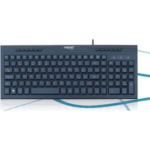 Clavier Tecno TC-932 - Disposition italienne, noir, USB, bureau - Publicité Clavier Tecno TC-932 - Disposition italienne, noir, USB, bureau - Publicité