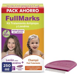 Kit antipiojos Full Marks - Loción y Champú para Niños y Familia Kit antipiojos Full Marks - Loción y Champú para Niños y Familia
