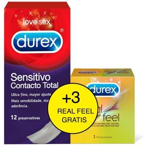 Durex Contacto Total & Real Feel Condoms - Sensitivity Pack Durex Contacto Total & Real Feel Condoms - Sensitivity Pack