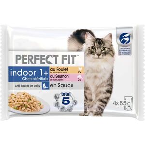Nourriture pour chats d'intérieur Perfect Fit - Sauce Saumon & Carottes 85g - Publicité Nourriture pour chats d'intérieur Perfect Fit - Sauce Saumon & Carottes 85g - Publicité