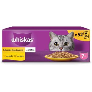 Comida Húmeda Senior para Gatos Whiskas - Aves en Gelatina Comida Húmeda Senior para Gatos Whiskas - Aves en Gelatina