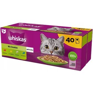 WHISKAS Adulte en Gelée - Nourriture humide pour chats - 40x85 g - Publicité WHISKAS Adulte en Gelée - Nourriture humide pour chats - 40x85 g - Publicité