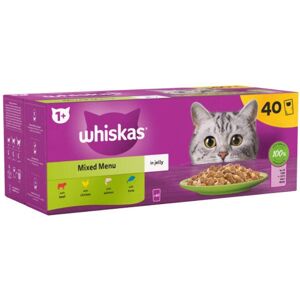 Whiskas Adult Cat Food Pouches - Variety in Jelly, 120 Pack Whiskas Adult Cat Food Pouches - Variety in Jelly, 120 Pack