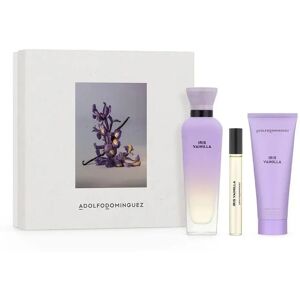 Ensemble de Parfum Iris Vanille de Adolfo Dominguez - 3 pièces - Publicité Ensemble de Parfum Iris Vanille de Adolfo Dominguez - 3 pièces - Publicité
