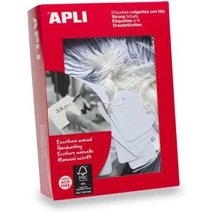 Apli White Merchandising Tags - Durable, Acid-Free, 50x70mm - 400pcs Apli White Merchandising Tags - Durable, Acid-Free, 50x70mm - 400pcs