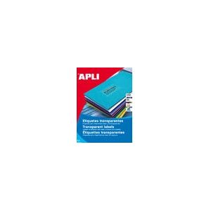 APLI 01224 Transparent Printer Labels - Adhesive Labels APLI 01224 Transparent Printer Labels - Adhesive Labels