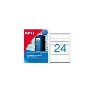 APLI 01226 Printer Labels - Weather Resistant - 20 Sheets APLI 01226 Printer Labels - Weather Resistant - 20 Sheets