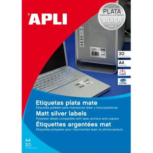 Apli 01227 White Self-adhesive Labels - Printer Labels - 105x148 mm - 20 Sheets Apli 01227 White Self-adhesive Labels - Printer Labels - 105x148 mm - 20 Sheets