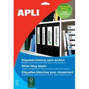 Apli SP-581233 - White Self-adhesive Labels - 190x61mm Apli SP-581233 - White Self-adhesive Labels - 190x61mm