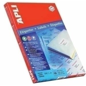 Apli White Labels 105x70mm Self-Adhesive - Labels Apli White Labels 105x70mm Self-Adhesive - Labels