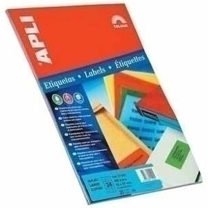 APLI Yellow Self-Adhesive Labels - 70x37mm - 480 pcs APLI Yellow Self-Adhesive Labels - 70x37mm - 480 pcs