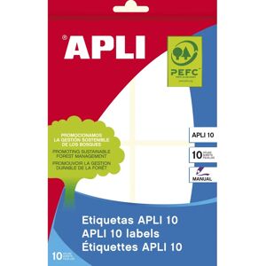 Bílé obdélníkové samolepky APLI 01659 - 40 ks Bílé obdélníkové samolepky APLI 01659 - 40 ks