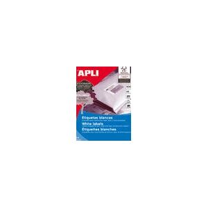 Apli White Permanent Self Adhesive Labels - A4 210x297mm Apli White Permanent Self Adhesive Labels - A4 210x297mm