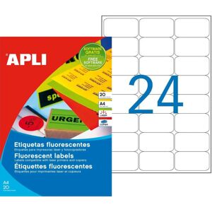Apli Yellow 64x33.9 mm Labels - Laser Compatible Apli Yellow 64x33.9 mm Labels - Laser Compatible