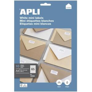 Apli White Labels 199.6x289.1mm Pack of 10 sheets Apli White Labels 199.6x289.1mm Pack of 10 sheets