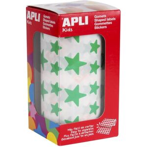 Apli Green Star Gomets 12.5/19.5mm Self-Adhesive Star Stickers - Gomets Apli Green Star Gomets 12.5/19.5mm Self-Adhesive Star Stickers - Gomets