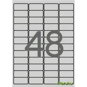 APLI Silver Model SP-10066 Labels - Self-adhesive, 45.7x21.2mm APLI Silver Model SP-10066 Labels - Self-adhesive, 45.7x21.2mm